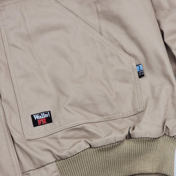 WALLS FR Flame Resistant‎ Itex Insulated Work Jacket Coat Heavy Beige Mens 5XL - Picture 4 of 16